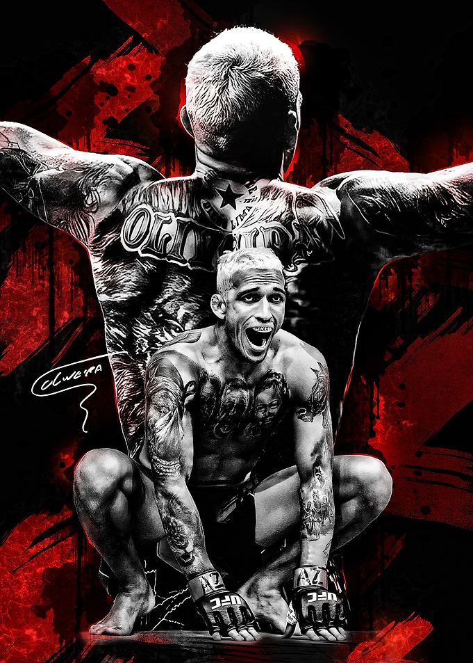 Charles Oliveira UFC Fighter Portrait