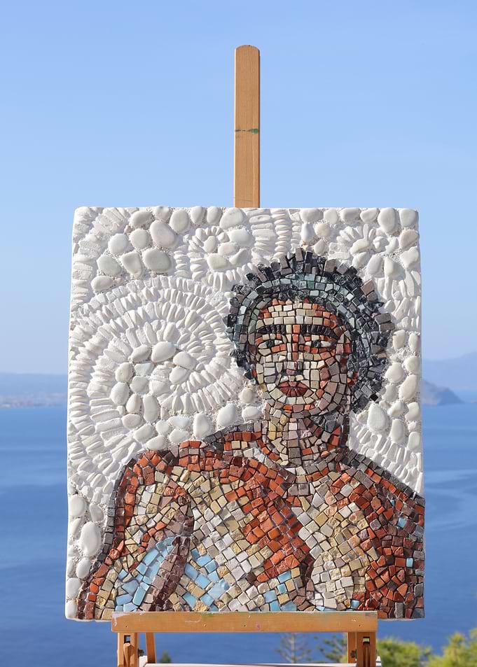Mosaic Portrait of a Roman boy