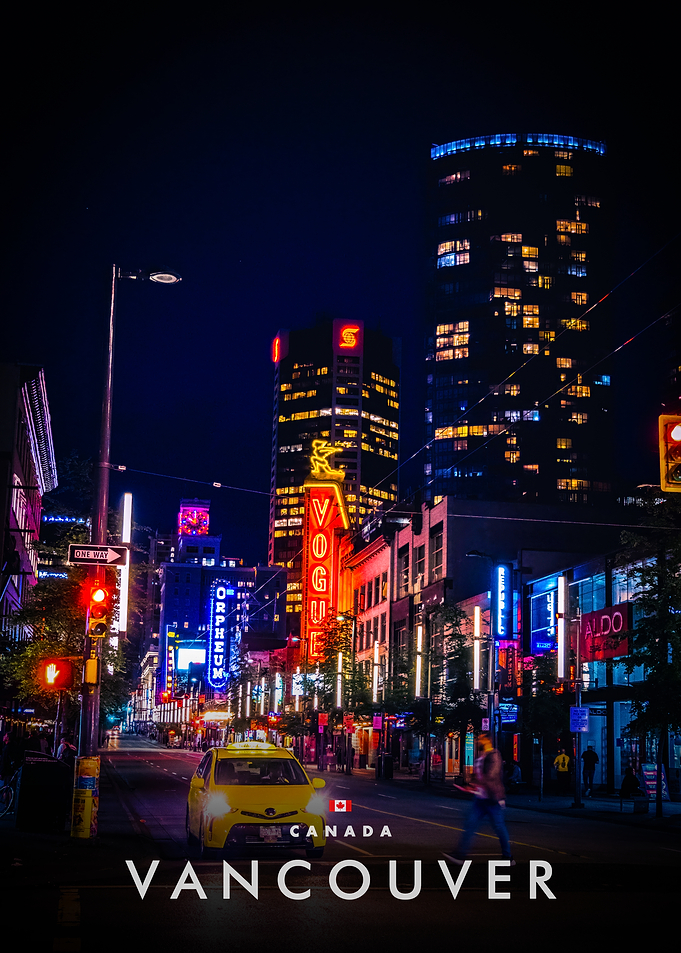Vancouver Cityscape at Night