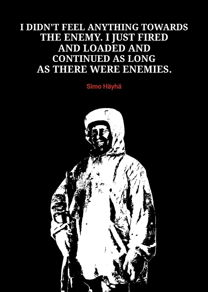 Simo Häyhä Quote Poster