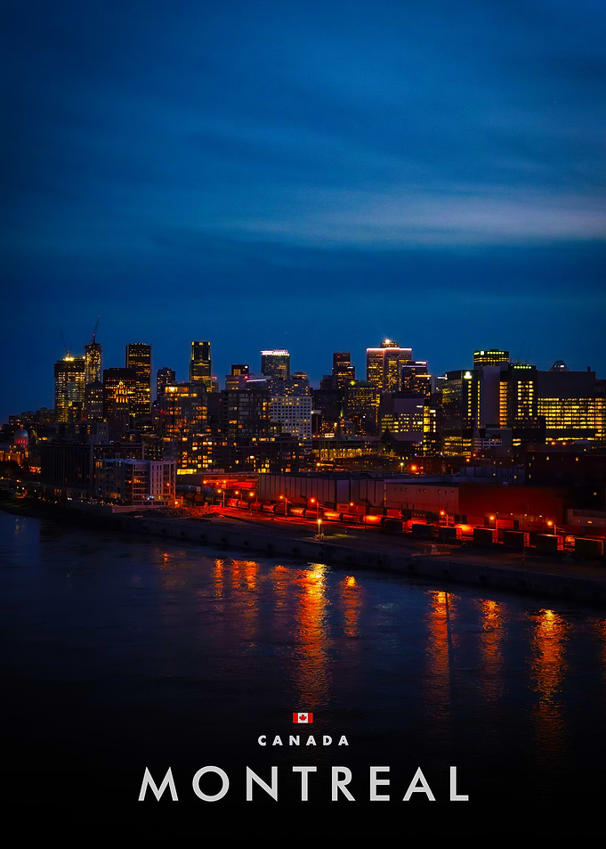 Montreal Cityscape at Night