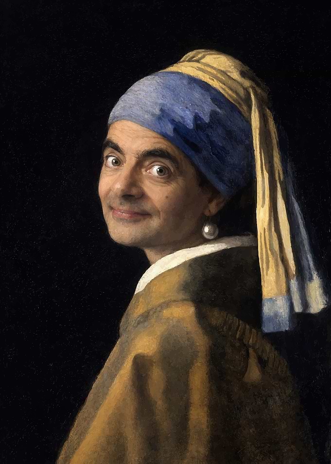 Mr. Bean with a Pearl Earring