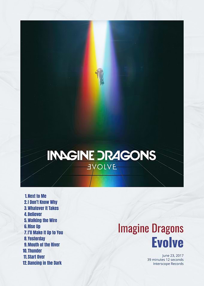 Imagine Dragons Evolve Album Cover