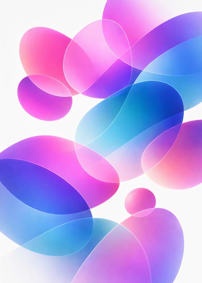 Prismatic Orbits Art | Vibrant Color Shapes