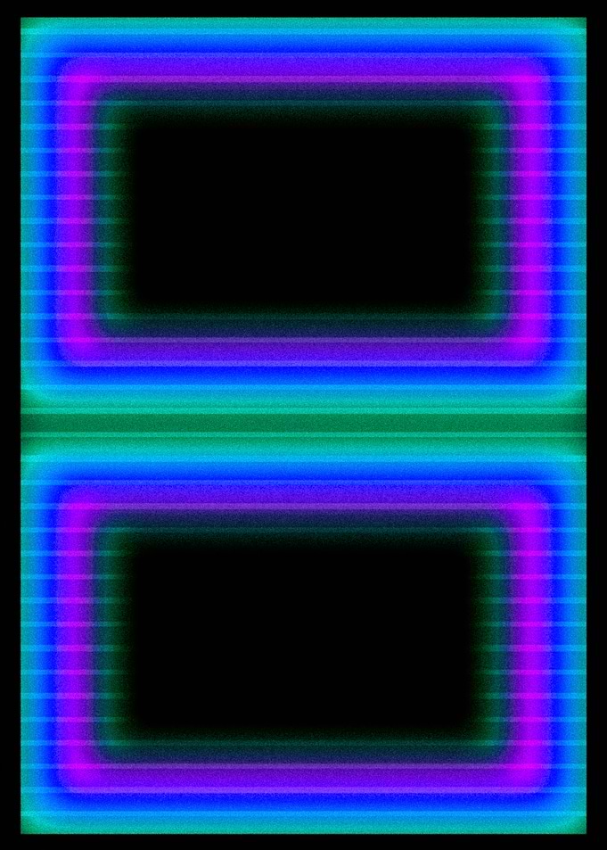 Abstract Rectangular Neon Pattern