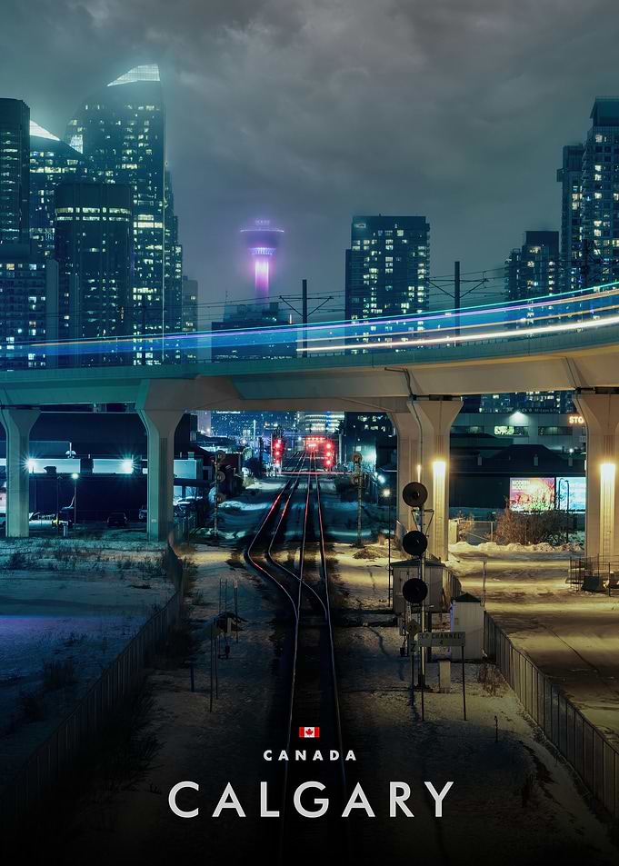 Calgary Cityscape at Night