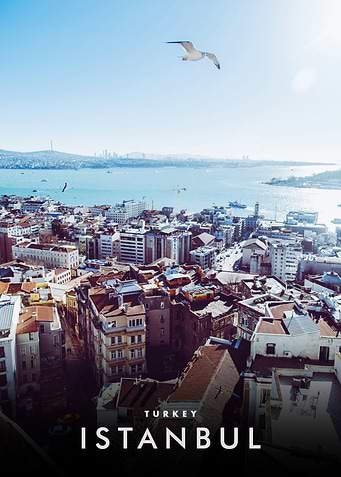 Istanbul, Turkey: Aerial Cityscape