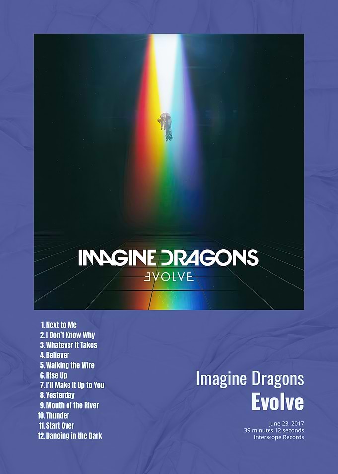 Imagine Dragons Evolve Album Cover