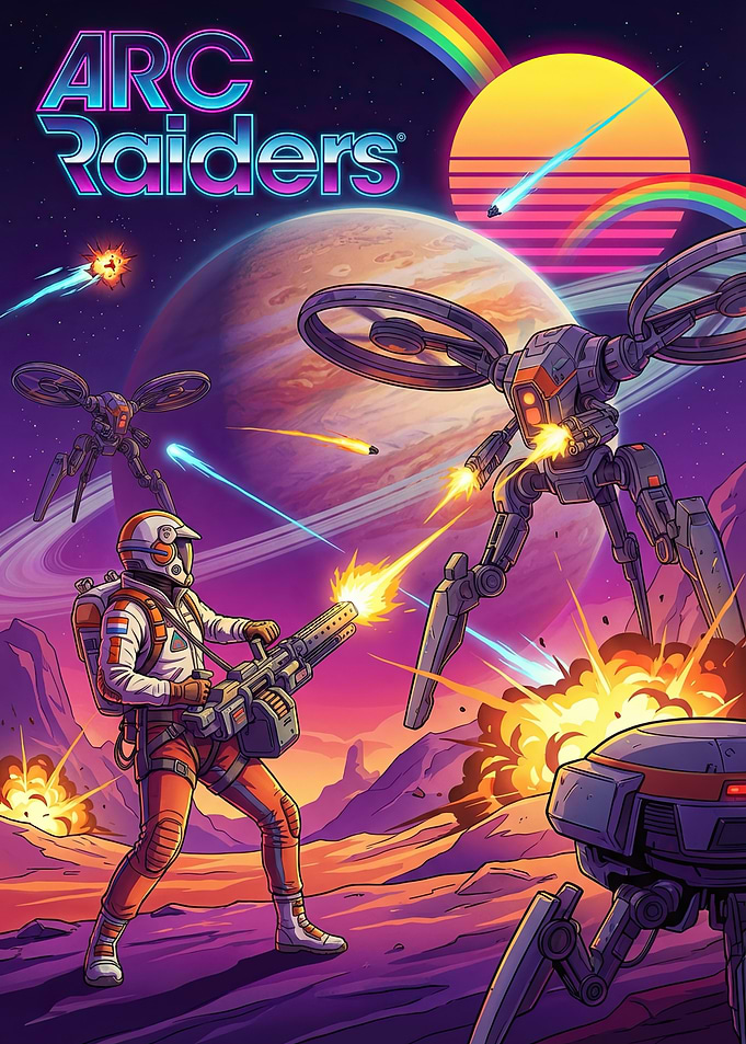 Arc Raiders: Sci-Fi Battle Scene