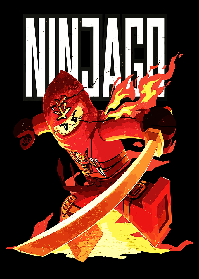 Ninjago Kai Fire Ninja Illustration