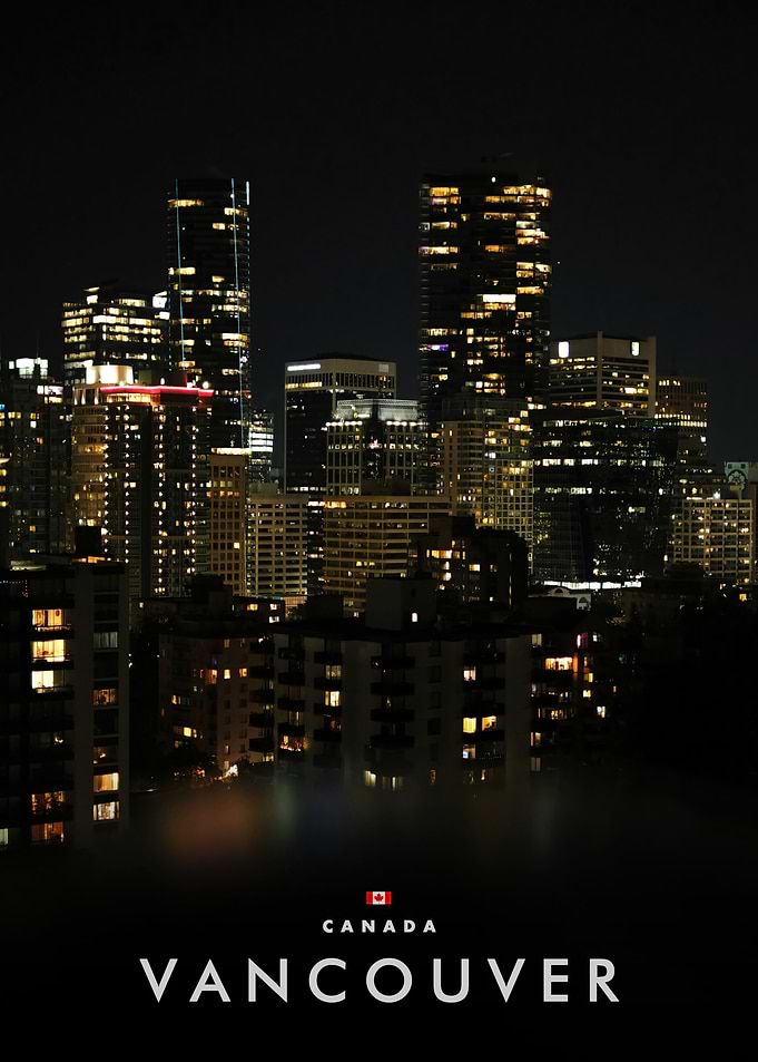 Vancouver Cityscape at Night