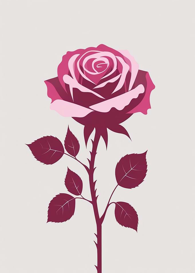 Elegant Rose Illustration
