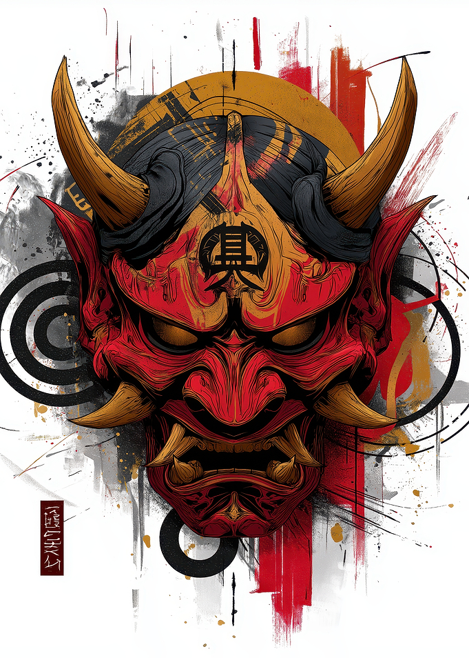 Japanese Oni Mask