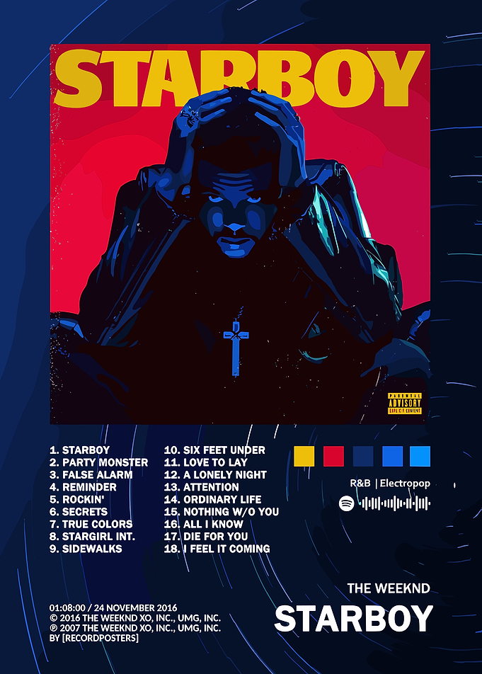 The Weeknd - Starboy Album Cover