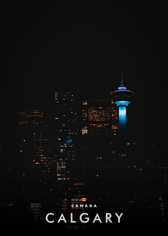 Calgary Skyline at Night