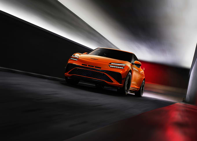 Orange Car in Tunnel