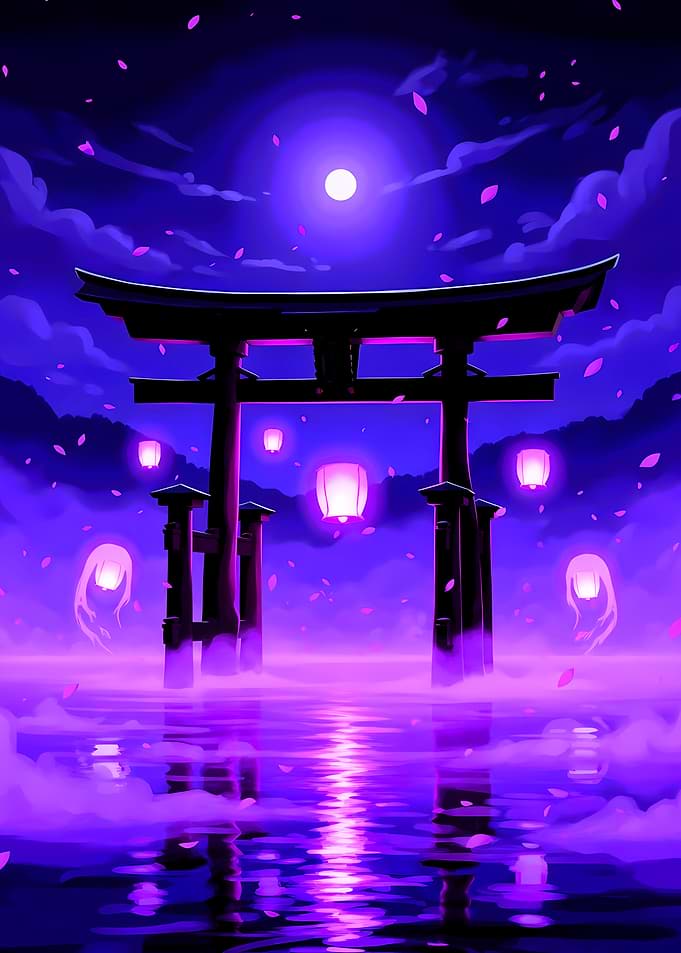 Purple Torii Gate