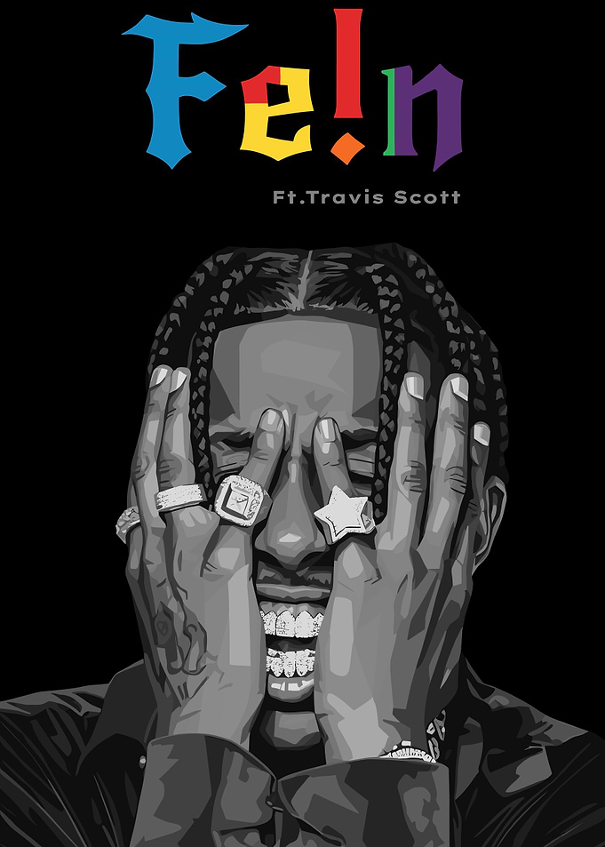 Fe!n ft. Travis Scott Artwork