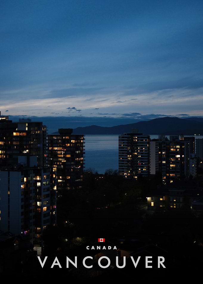 Vancouver, Canada at Dusk