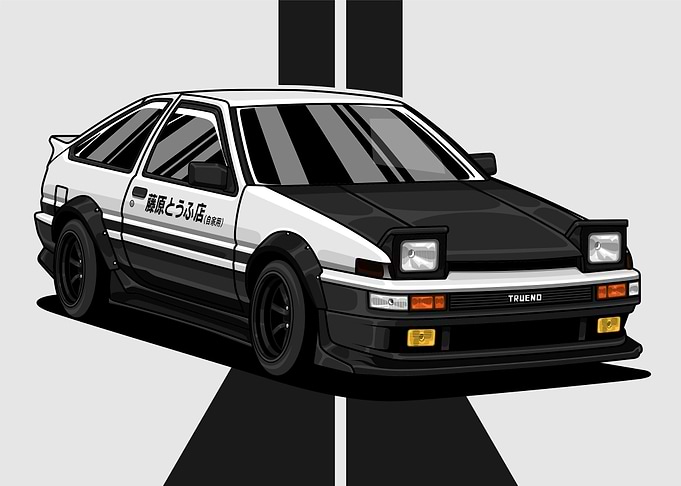 Toyota AE86 Trueno Landscape