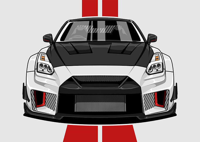 Nissan GT-R R36 Front View Landscape