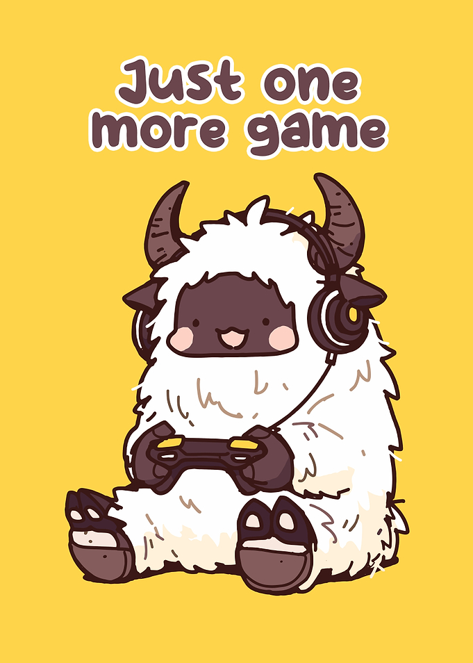 Cute Monster Gamer