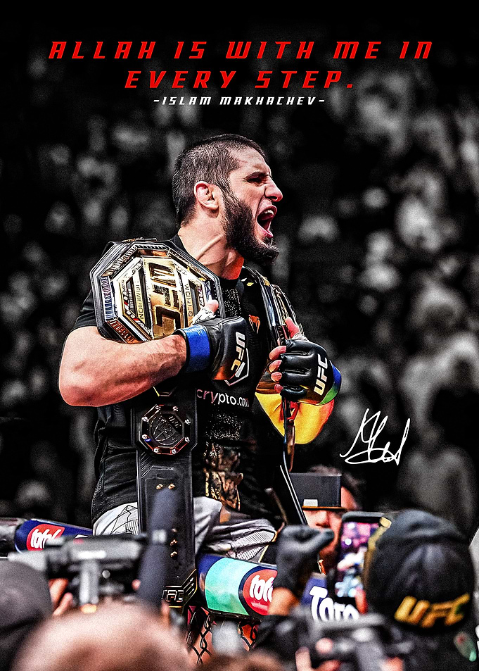 Islam Makhachev UFC Champion Celebration