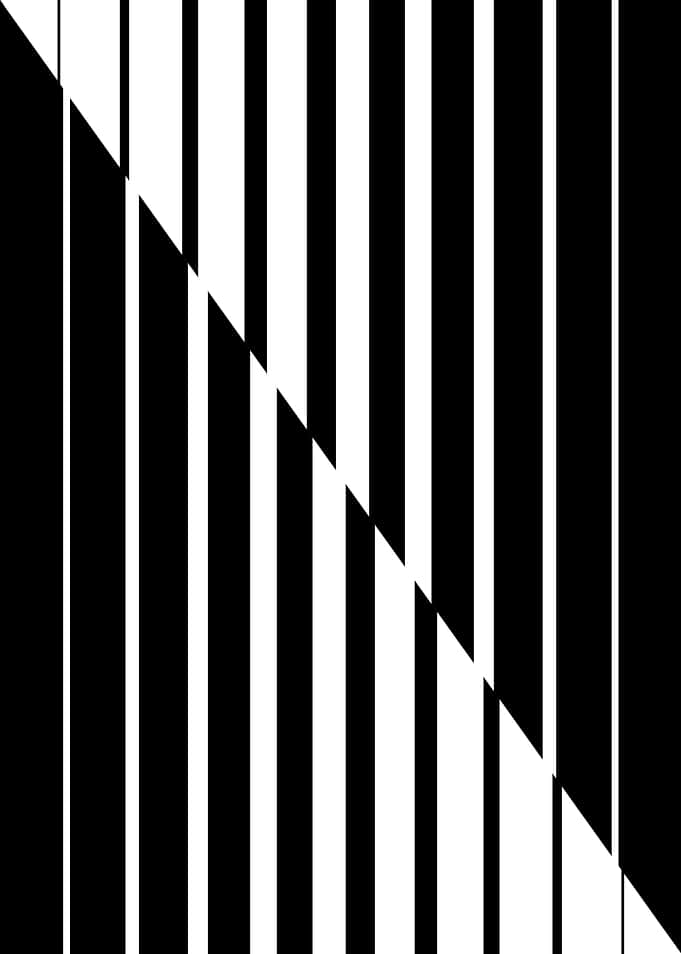 Abstract Black and White Striped Pattern