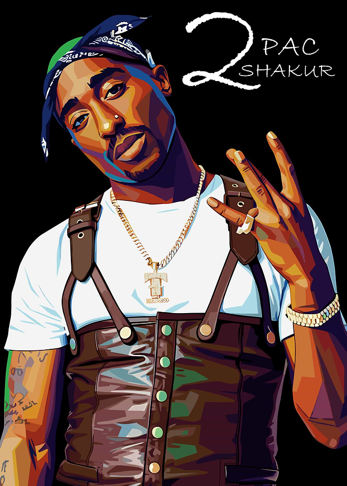 2Pac Shakur Portrait