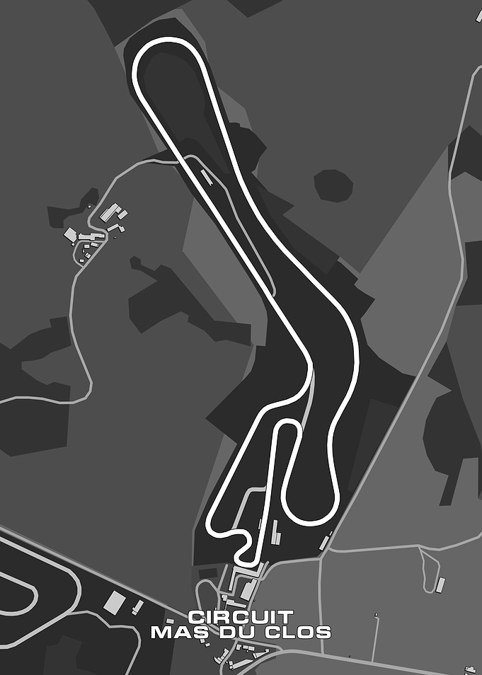 Circuit Mas du Clos Track Map