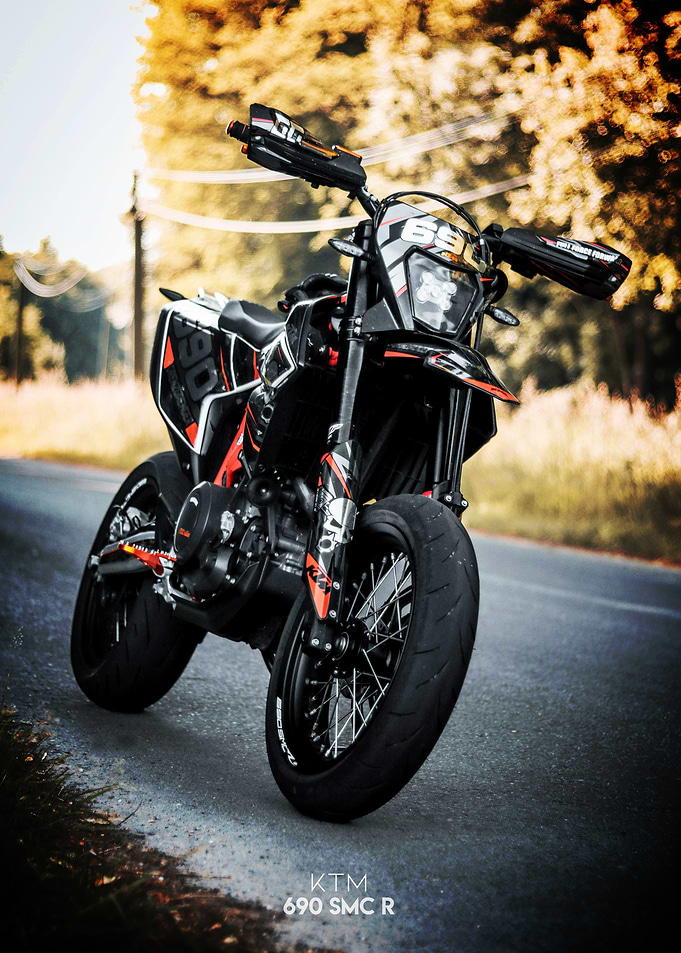 KTM 690 SMC R Motorcycle Poster