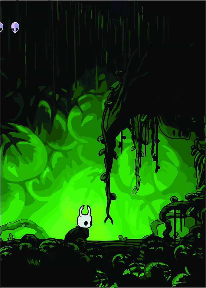 Hollow Knight in Greenpath