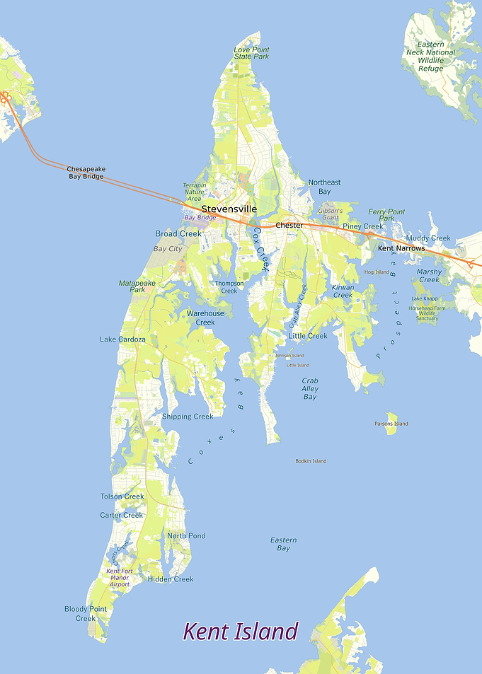 Kent Island Map