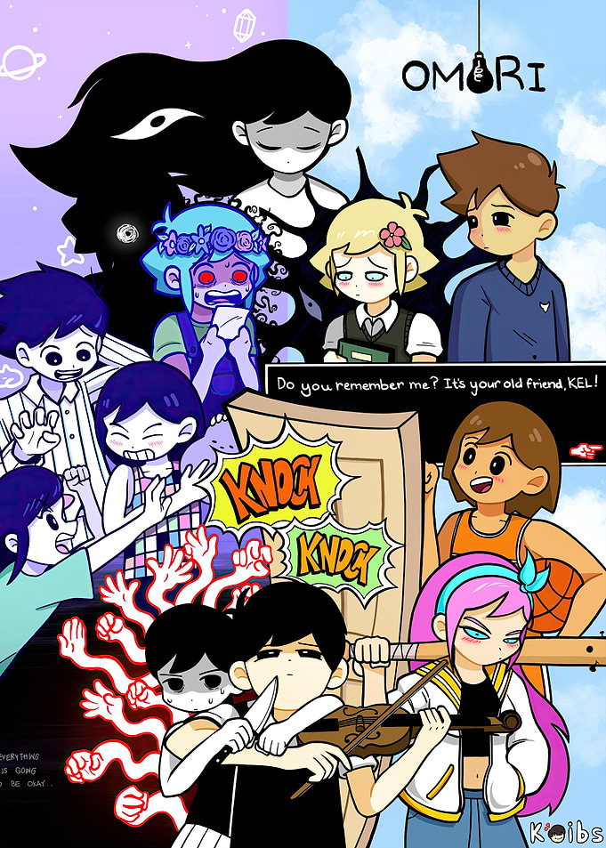 Omori characters illustration