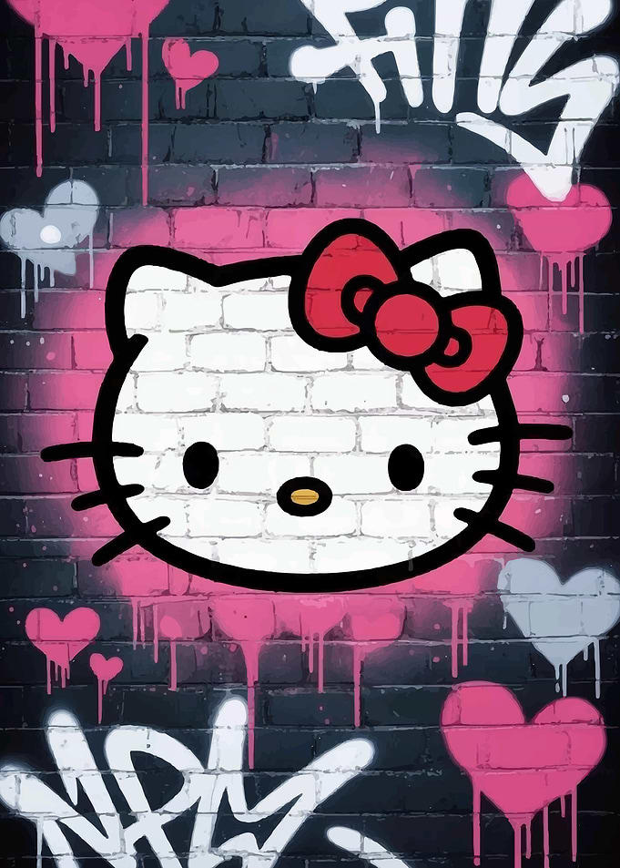 Hello Kitty Graffiti Art