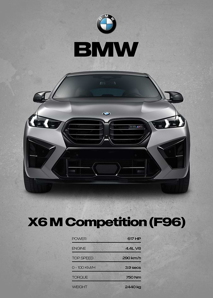 BMW X6 M Competition (F96) Car