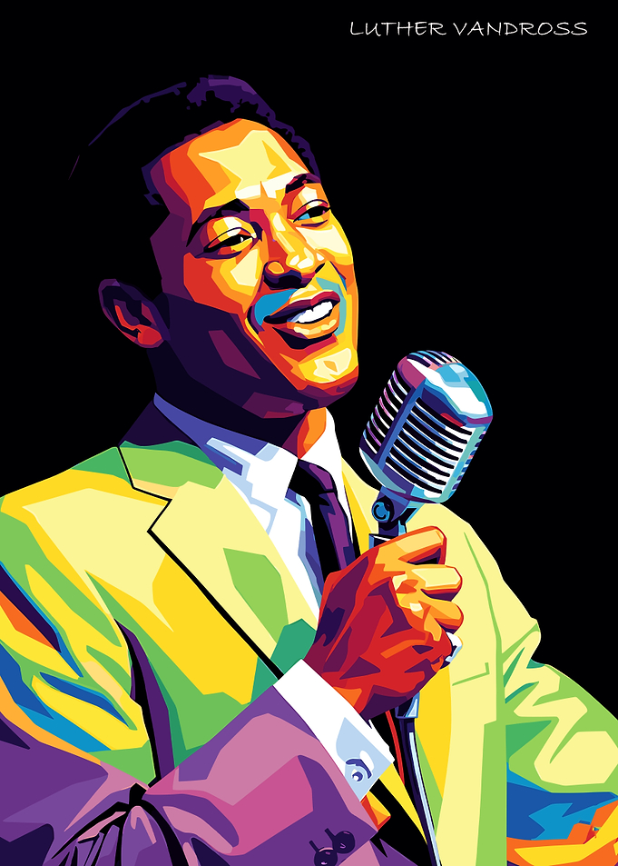 Luther Vandross Pop Art Portrait