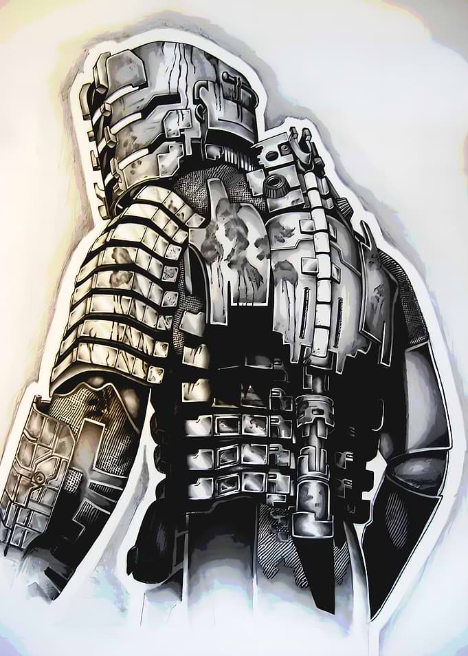 Dead Space Isaac Clarke Illustration