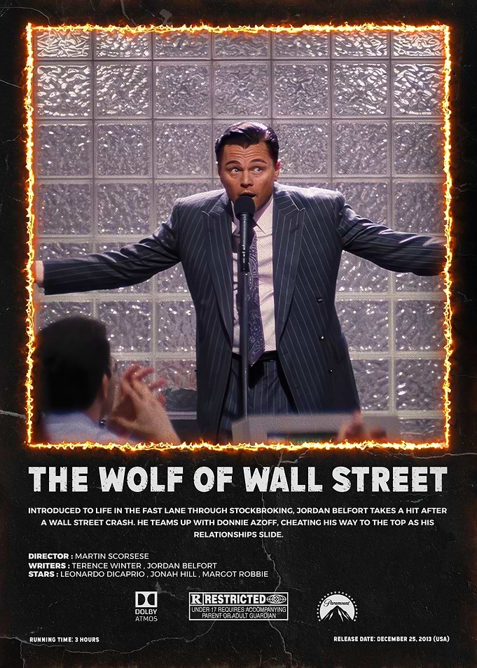 The Wolf of Wall Street Movie Poster