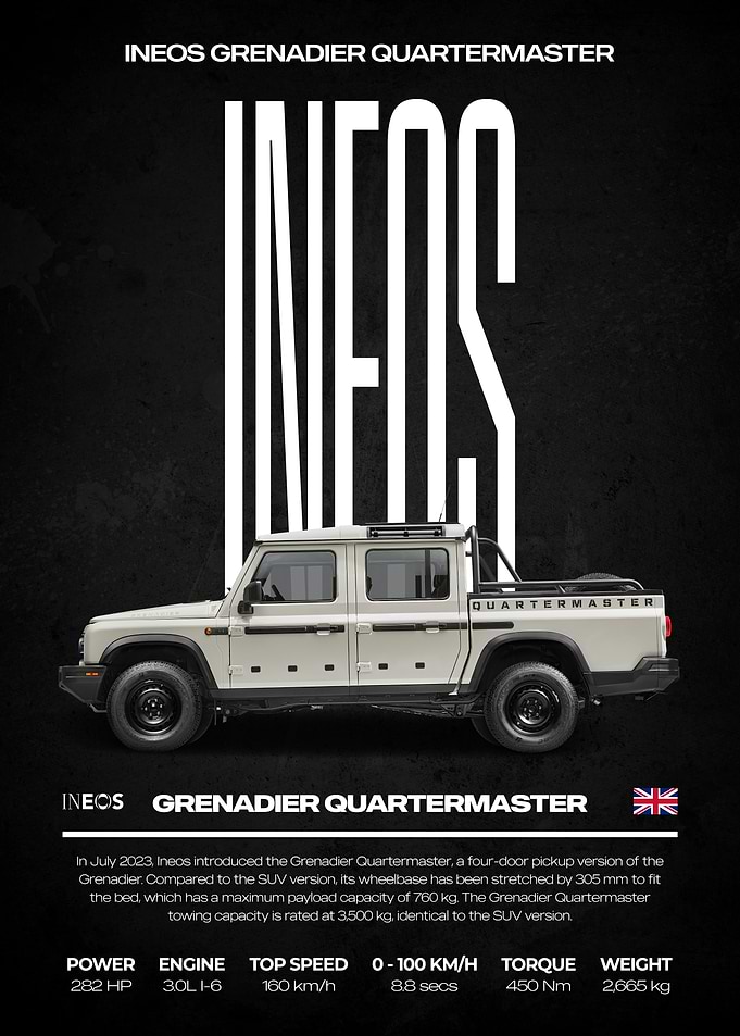 Ineos Grenadier Quartermaster Pickup Truck