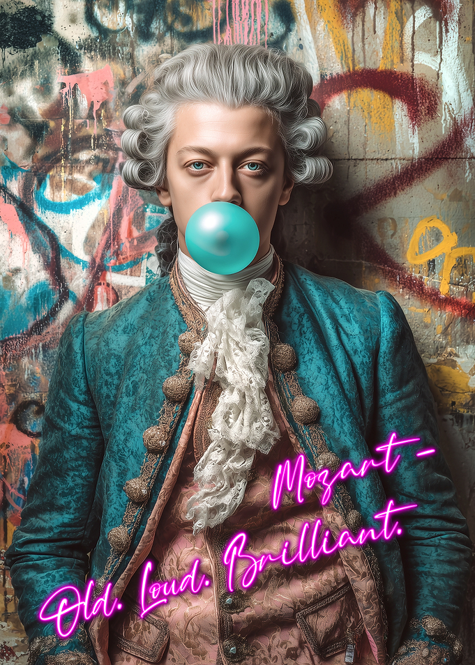 Mozart with Bubblegum and Graffiti