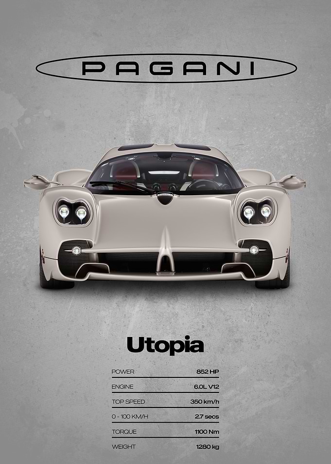 Pagani Utopia Car Spec Sheet