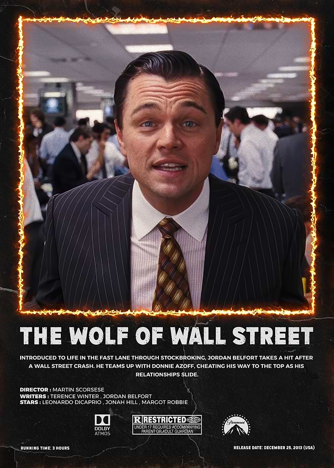 The Wolf of Wall Street Movie Poster