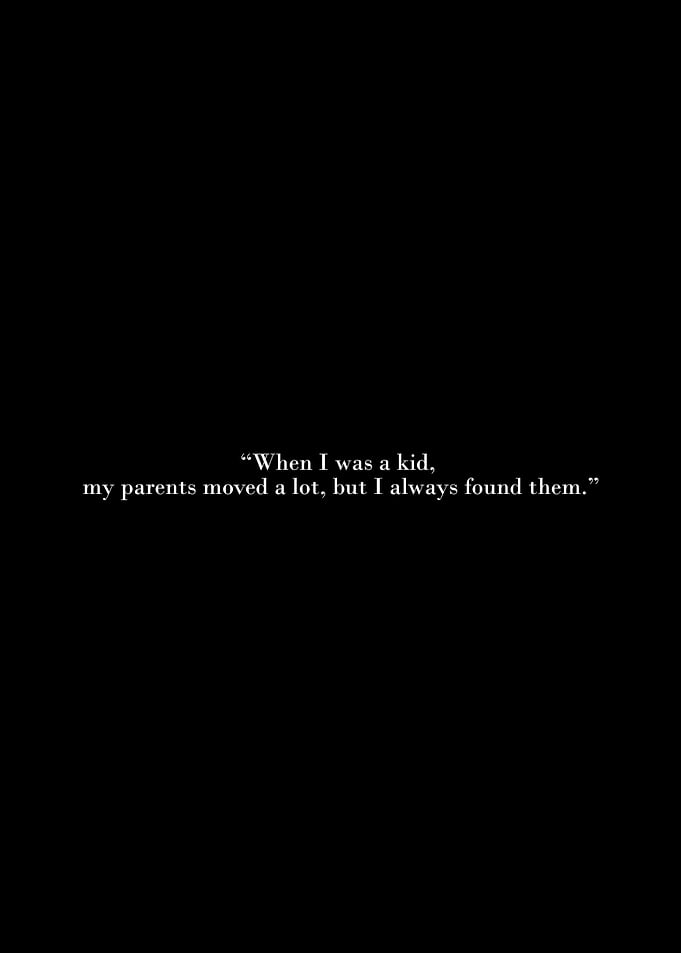 Dark background with quote about parents