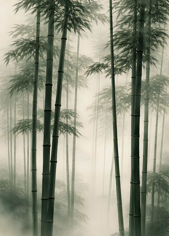 Misty Bamboo Forest