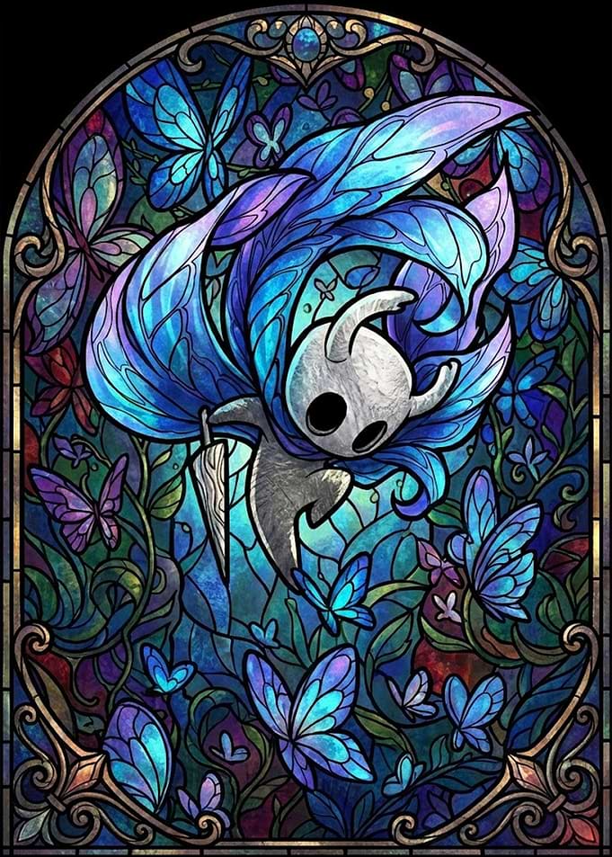 Hollow Knight Stained Glass Art