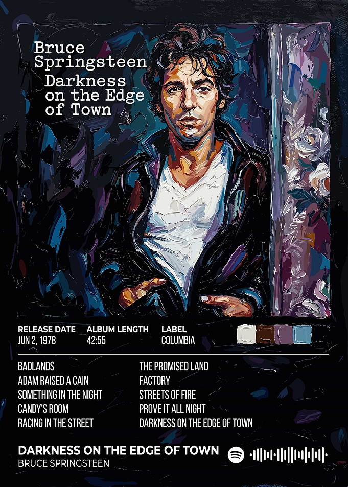 Bruce Springsteen Darkness Album Cover Art