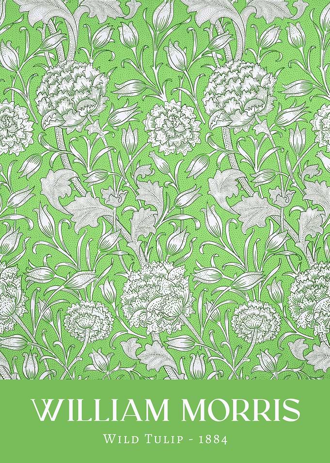 William Morris Wild Tulip Meadow - 1884