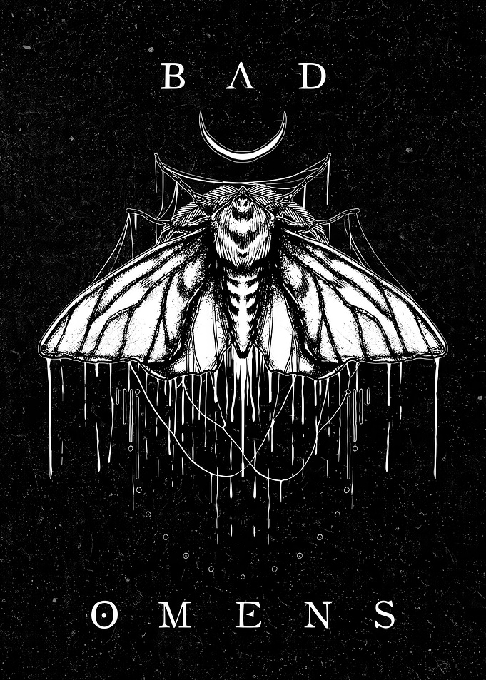 Bad Omens Moth Illustration