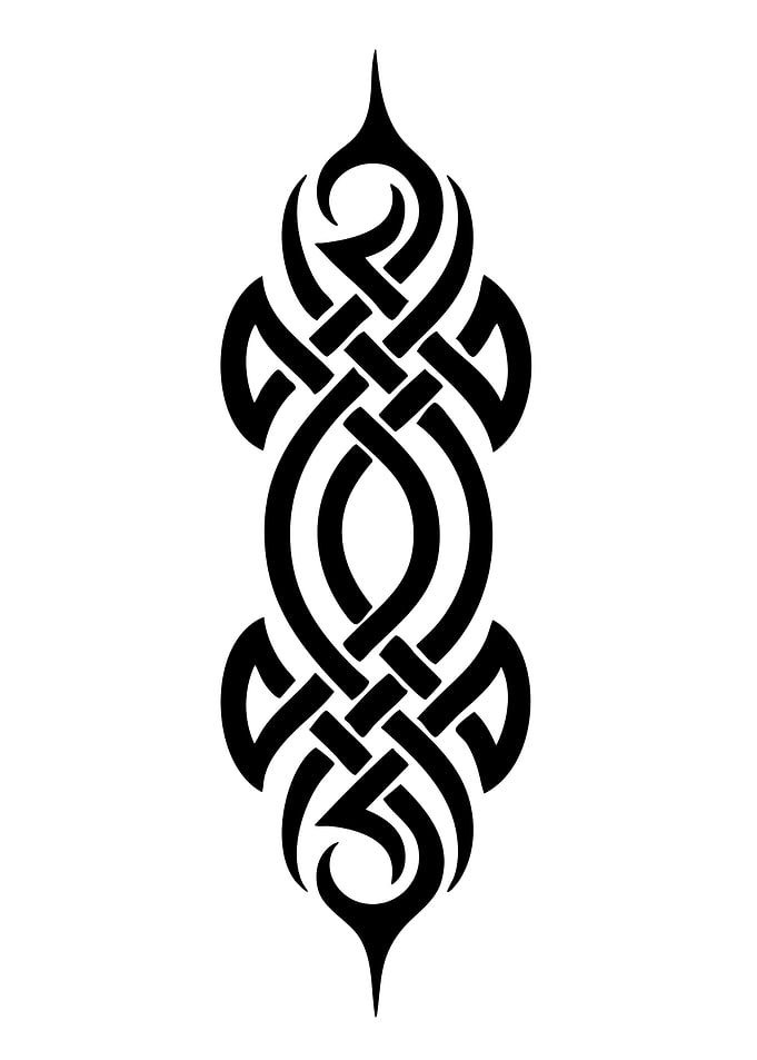 Black Celtic Knot Tattoo Design